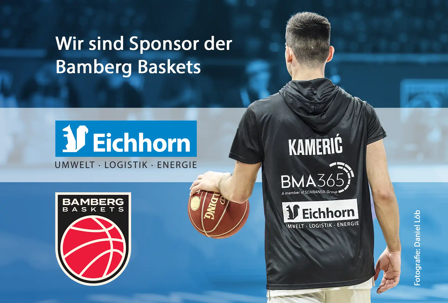 Bamberg Baskets Sponsor Eichhorn Recycling, Wir fordern Sport in Bamberg